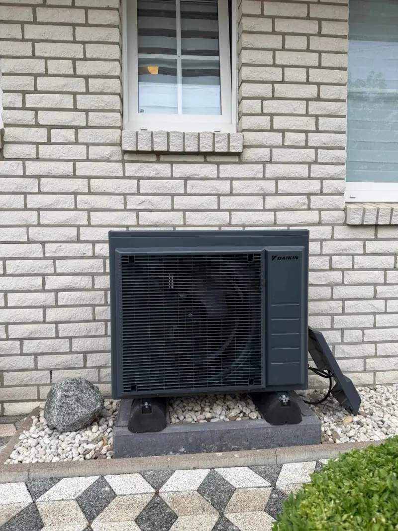 Hocheffiziente Wärmepumpe Installation